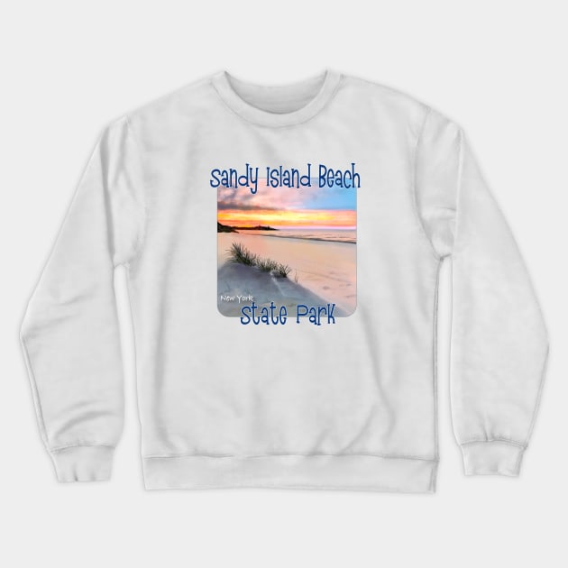 Sandy Island Beach State Park, New York Crewneck Sweatshirt by MMcBuck